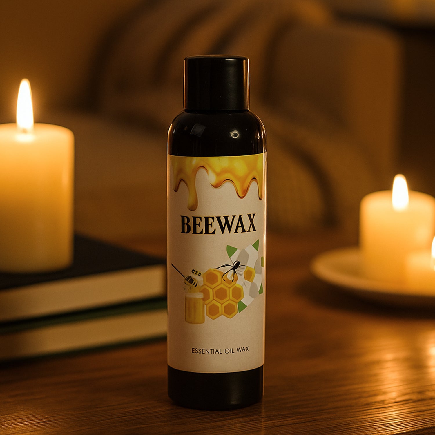 Beeswax Essential Oil Wood Polish Spray 120Ml - (Set) Beeswax Essential Oil Wood Polish Spray 120Ml - (Set)